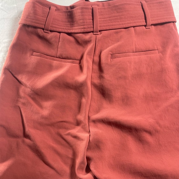 Wilfred Clay Red Straight Leg Pants with Waist Tie - Picture 9 of 9